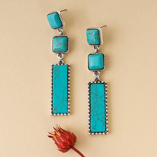 Country Turquoise Earrings