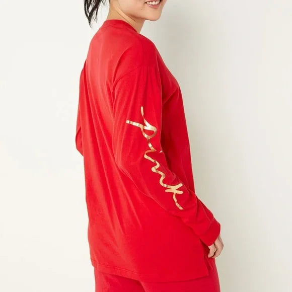 VS Red Long Sleeve Tee